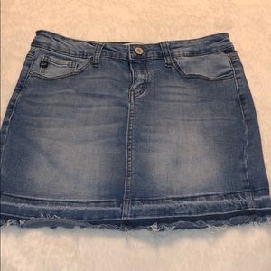 Jean mini skirt